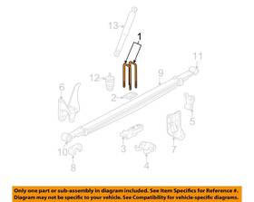 11588351 Gm Oem 01-05 Sierra 3500 Rear Suspension Components-u-bolt