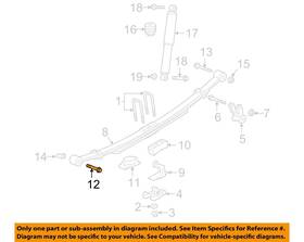 11589374 Gm Oem 19-23 Hummer Ev Pickup-leaf Spring Front Bolt