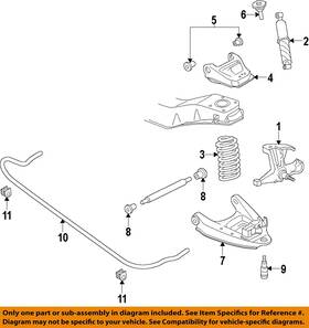 15120838 Gm Oem 03-09 Express 1500 Front Suspension Components-spring