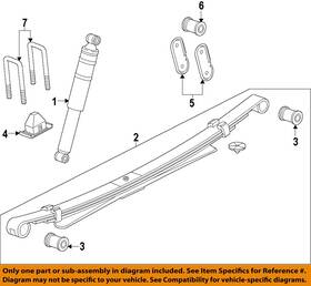 94772418 Gm Oem 15-22 Canyon Suspension Components-leaf Spring Rear Bushing