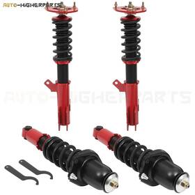 13331571 Higher-autoparts Coilovers Suspension Set Adj. Height Strut Shocks For 2003-2008 Toyota Corolla