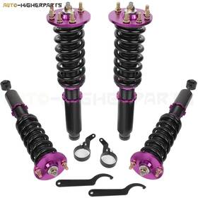 13331608 Higher-autoparts Coilovers Suspension Set Adj.height Struts Shocks For 2003-2007 Honda Accord