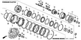 22546-pwr-010 Honda Genuine Spring Reverse Brake Disk