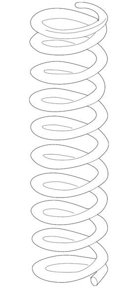 51401-te0-a02 Honda Genuine Spring Front