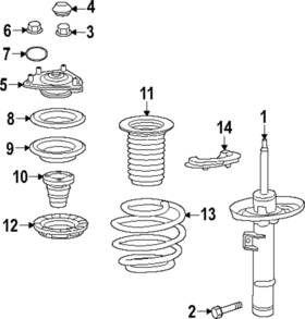 51406-30a-b11 Honda Genuine Coil Spring