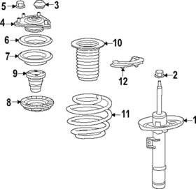 51406-3d4-a52 Honda Genuine Coil Spring
