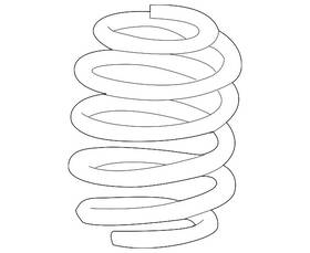 51406-tg8-a01 Honda Genuine Spring L Front