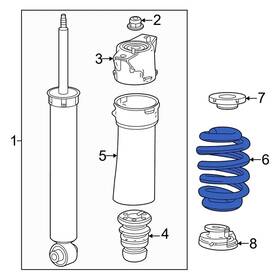 86547746 Honda Oe Rear Coil Spring