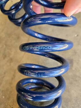 188b0650 Hyperco Coil-over Spring - 2.500 Inch Id 650 Lb./ Rate