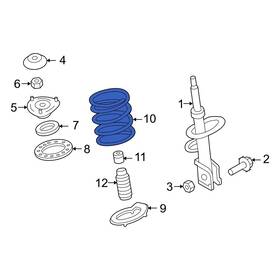 546300w851 Hyundai Oe For Santa Fe 2012 Front Coil Spring
