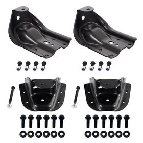 101-128k2 Ibestwolf 101-003k2 Rear Leaf Spring Shackle Bracket Hanger Set For 1994-1997 Chevy Gmc K1500 250