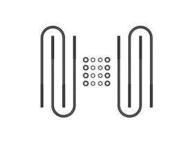 Icon 37002 Rear 17-inch U-bolt Kit For Ford F-250 And F-350 1999-2010