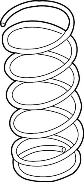 54010-5na0b Infiniti Genuine Coil Spring