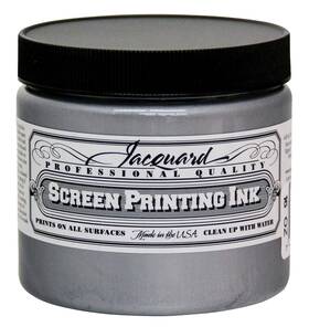 5a002b88-1h5vw Jacquard Products 743772021049 Professional Screen Ink 16oz-#122 Silver -
