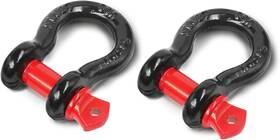 Jm0035-1 Jamiikury 2 Pcs Shackles 1/2 Inch D Ring Shackle 12 Ton 26 455 Black And Red