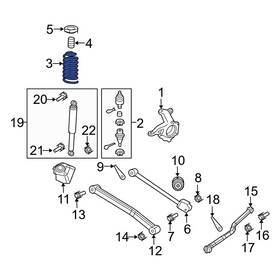 68250231ad Jeep Oe For Wrangler 2018-2023 Front Coil Spring