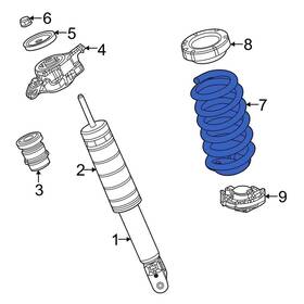 68506684ab Jeep Oe For Grand Cherokee 2021-2023 Rear Coil Spring