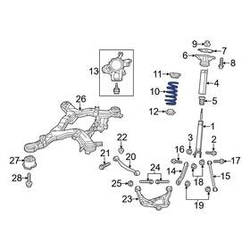 68506701aa Jeep Oe For Grand Cherokee 2021-2023 Rear Coil Spring