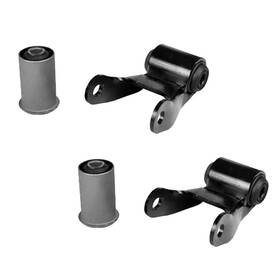 Llx-pair-kypkpr5-cl360a70 Karparts360 For Chevy Blazer 1990-1994 Leaf Spring Shackle Driver&passenger Side Pair Rear