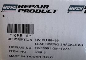 Ef-1277 Keyparts Kpr5 Leaf Spring Shackle Kit Cv Pu 88-99 Cv66001 New