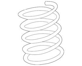 54630-4d100-ds Kia Genuine Coil Spring