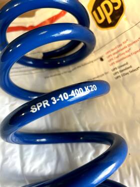 Spr3-10-400 King Shocks One Pair 3.0 Id Coil Spring 10 X 400lb Like New