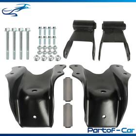 Kte2814141 Kinte Tech Rear Leaf Spring Shackle Bracket Repair Kit For Ford F350 1993-97 And F150 1980-96