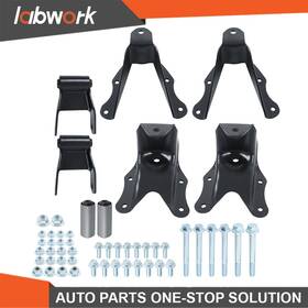 Tl35734q Labwork Rear Leaf Spring Rearward Shackle Hanger Kit And Forward Bracket