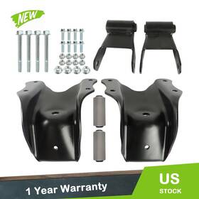 Pc14336190 Labworkauto Pair For 1980-96 Ford Bronco F150 Rear Leaf Spring Shackle Bracket And Repair Kit