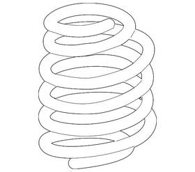 Lr096076 Land-rover Genuine Coil Spring