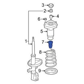 4834148050 Lexus Oe For Rx350 2007-2009 Rear Coil Spring Damper