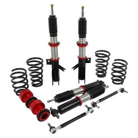 12435135 Luxfineparts Front Rear Coilovers Suspension Kits Fits 2013-2019 Ford Fusion Adjustable