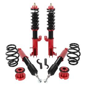 12435157 Luxfineparts Front Rear Coilovers Suspension Kits Fits 2009-2014 Honda Fit Ge Adjustable