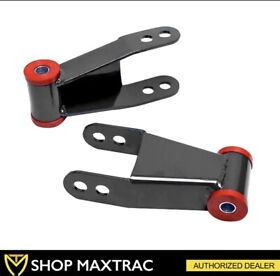 410520 Max Trac 1-2inch Lift Lowering Shackle Kit For 1988 Gm 1500 94-99 Dodge Ford