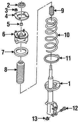 G476-28-011 Mazda Genuine Coil Spring