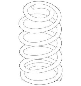 Kf57-28-011c Mazda Genuine Coil Spring