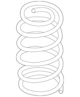 Ksj1-28-011 Mazda Genuine Coil Spring