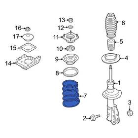 Eg2134011d Mazda Oe For Cx-7 2007-2012 Front Coil Spring