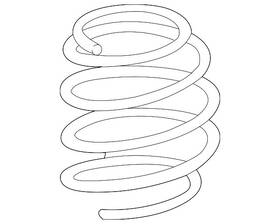 Tn39-34-011a Mazda Genuine Coil Spring