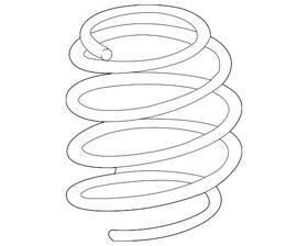 Tn41-34-011a Mazda Genuine Coil Spring
