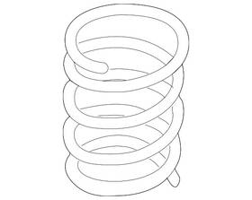 Zzc4-34-011 Mazda Genuine Coil Spring