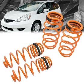 Mr-ls-hf09 Megan Racing Orange Street-version Coil Lowering Springs For 09-14 Honda Fit Ge