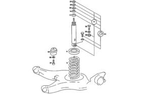 107-324-06-04 Mercedes-benz Genuine Rear Spring