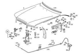 126-887-00-79 Mercedes-benz Genuine Spring