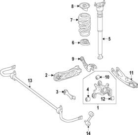 Mercedes-benz 156-324-04-04 Genuine Mercedes-benz Coil Spring