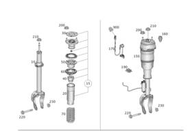 166-321-18-04 Mercedes-benz Genuine Helical Spring