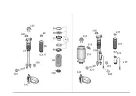 166-324-02-04 Mercedes-benz Genuine Helical Spring