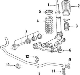 201-321-22-04 Mercedes-benz Genuine Coil Spring