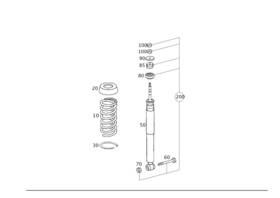 202-324-18-04-64 Mercedes-benz Genuine Helical Spring