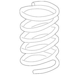 203-321-38-04 Mercedes-benz Genuine Coil Spring
